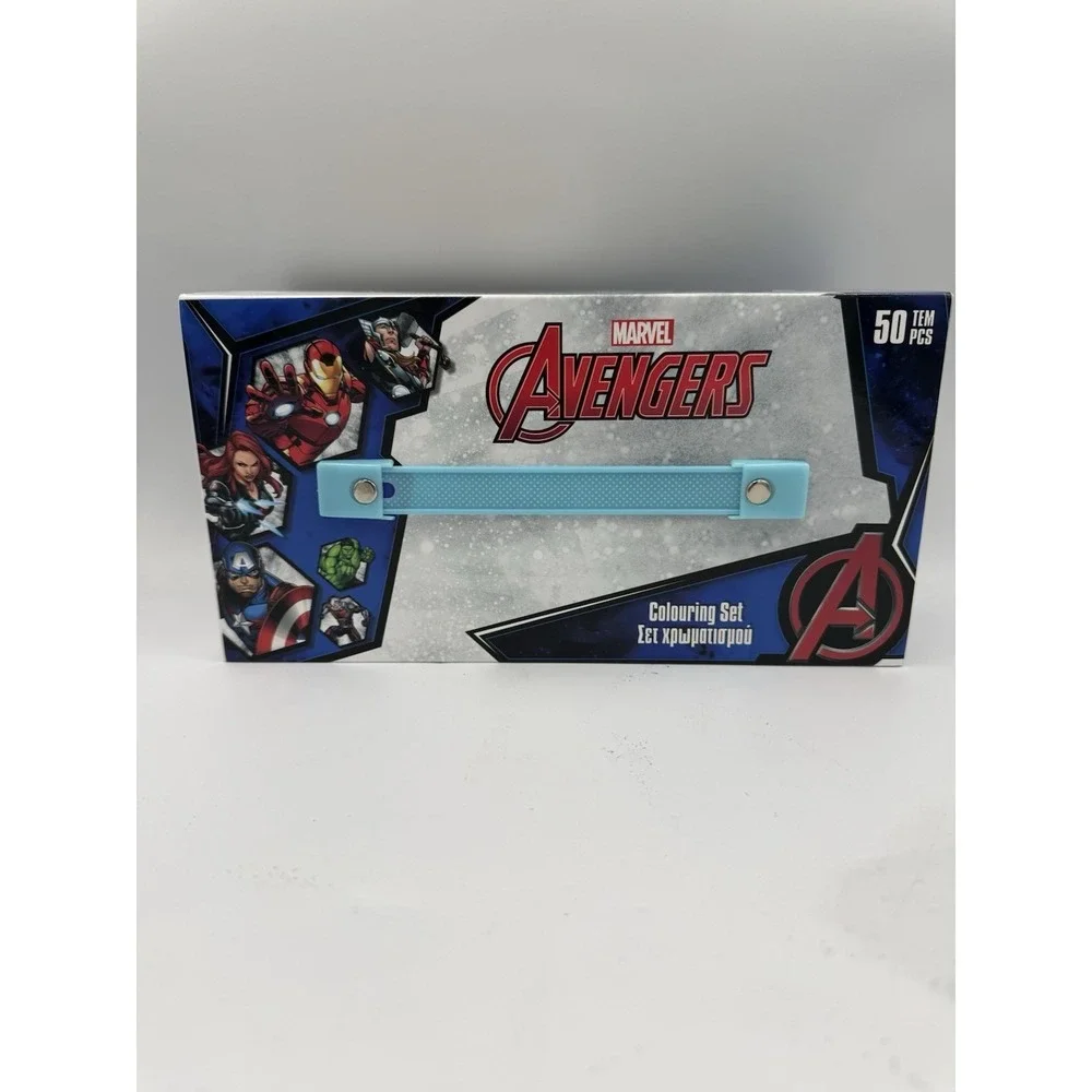 Marvel Art Case for Kids with Colored Pencils Markers Crayons Wat